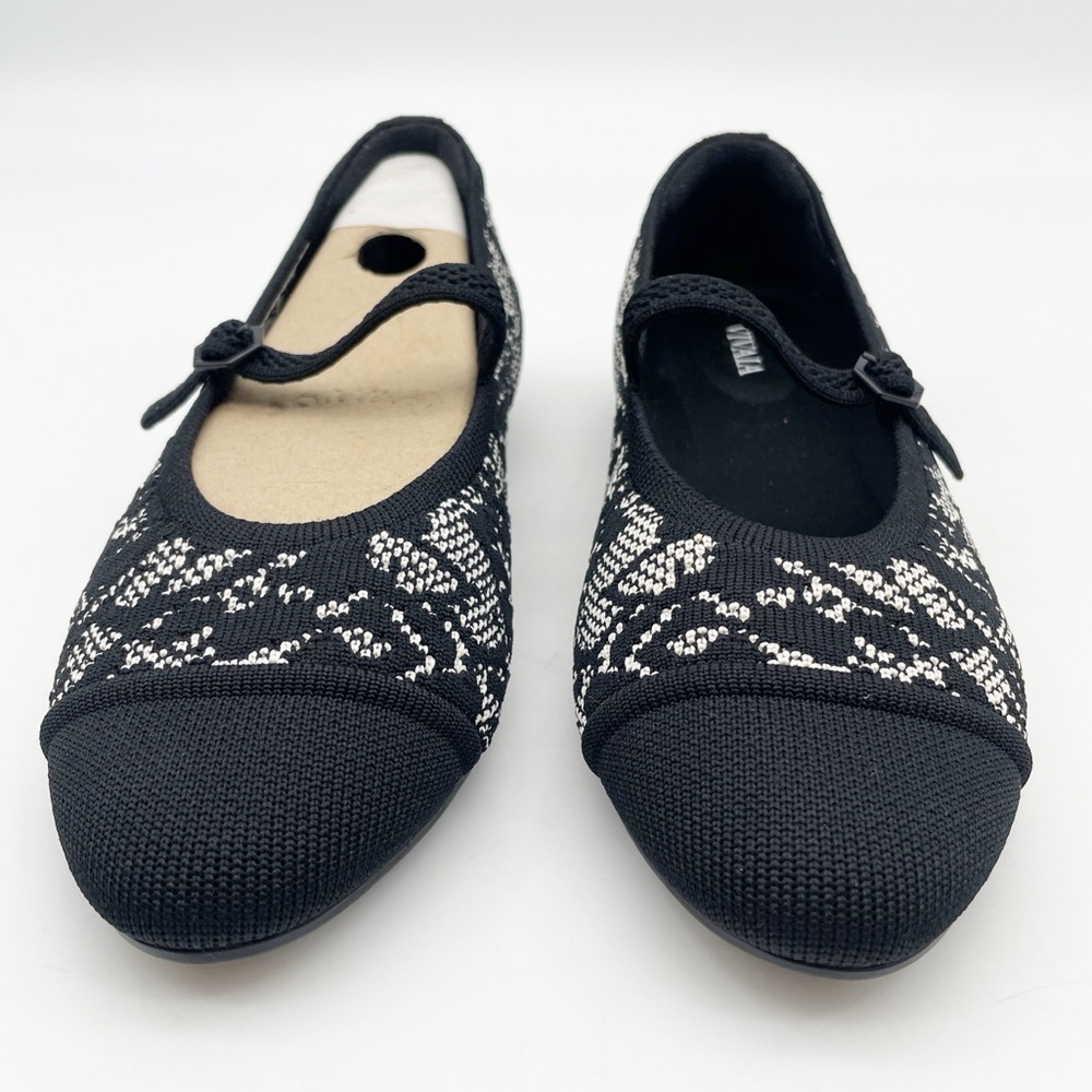 VIVAIA Mary Jane Tamia Almond Toe Black Lace - Picture 3 of 13